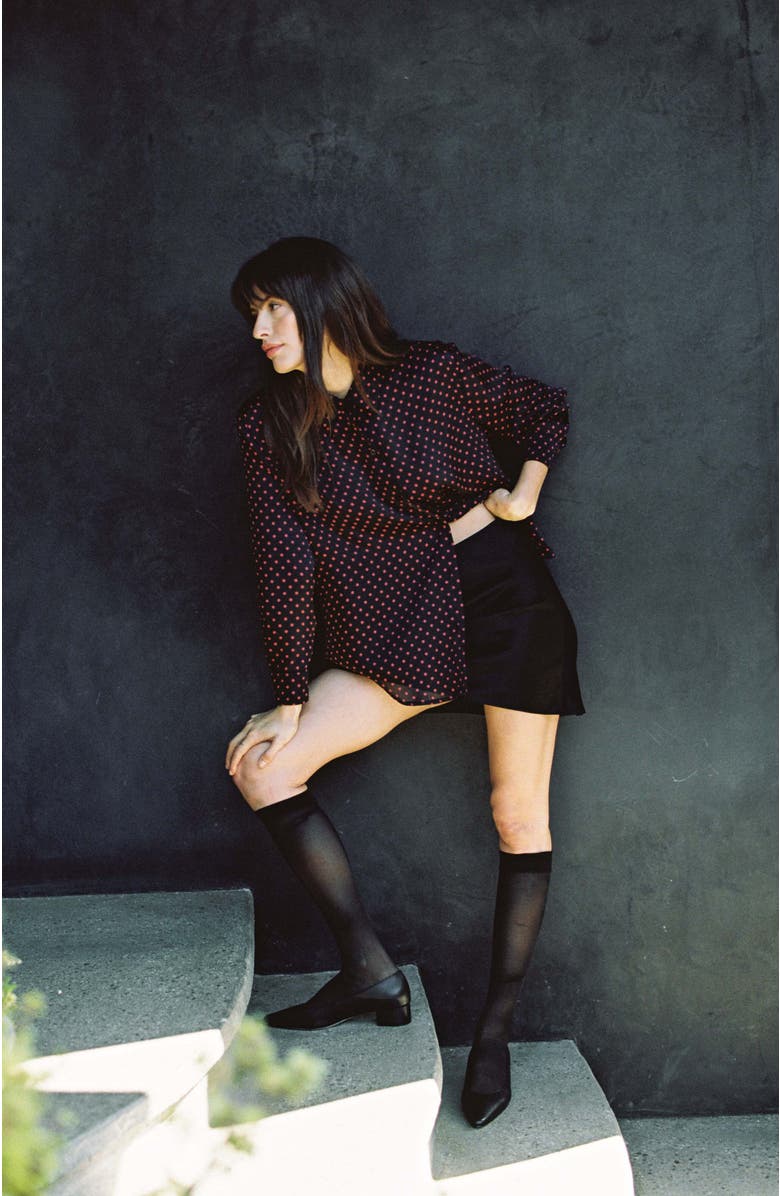 Whimsy + Row Chelsea Skirt, Alternate, color, Black