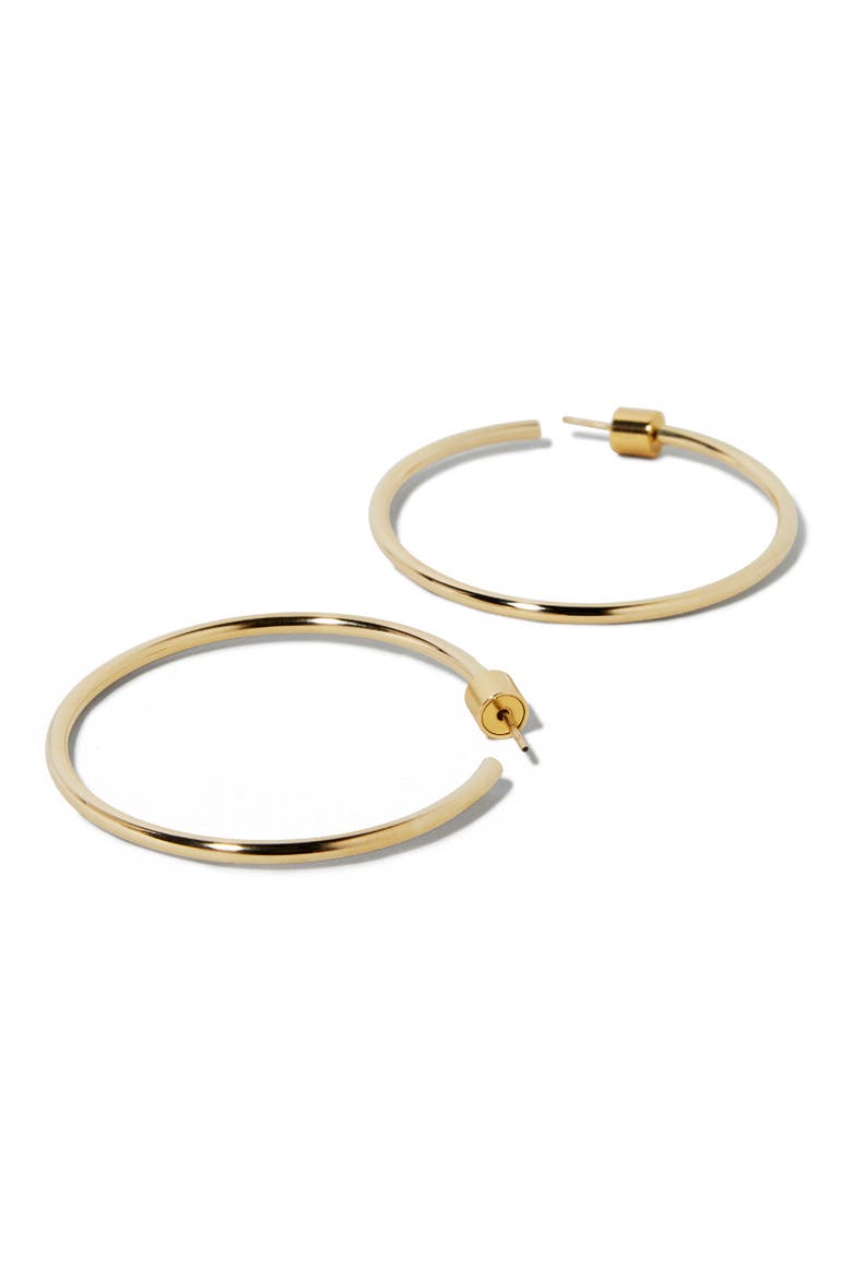Thread Mini Hoops, 1-Inch, Alternate, color, GOLD