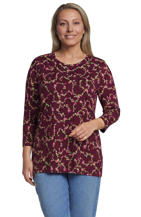 3/4 Sleeve Cotton Supima Tunic
