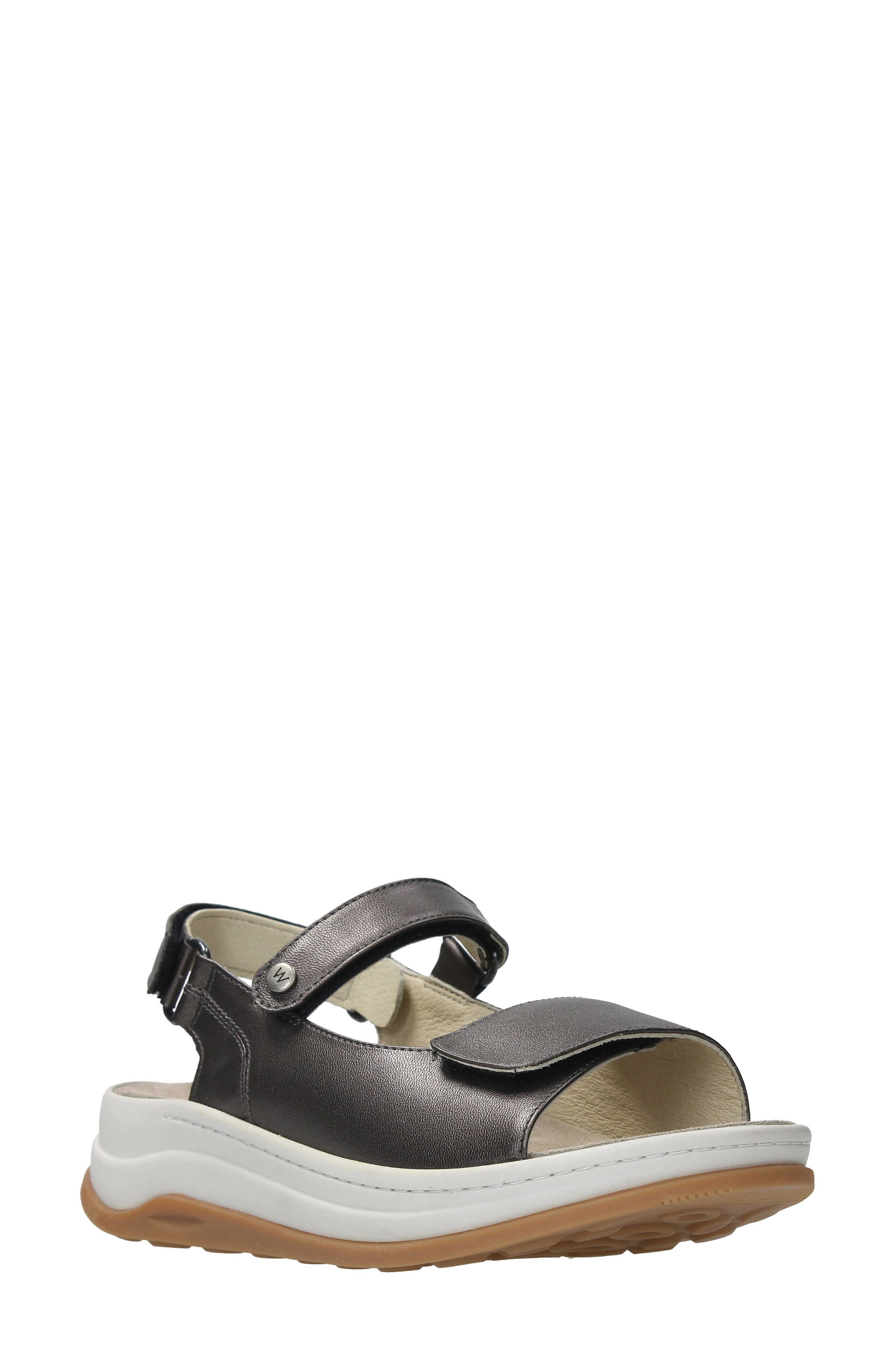 Wolky Adura Slingback Platform Sandal, Main, color, Inox Biocare