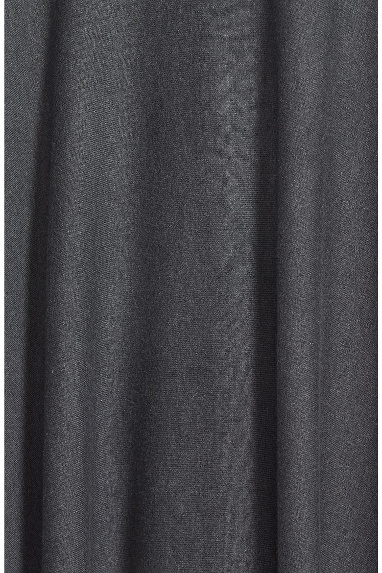 Turtleneck Poncho, Alternate, color, HEATHER CHARCOAL/ CAMEL