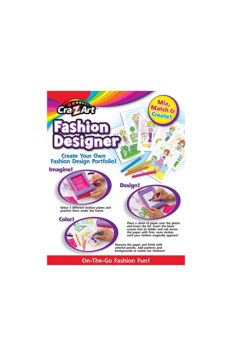 CRA-Z-ART Fashion Designer Craft Activity Kit, Alternate, color, Multicolored