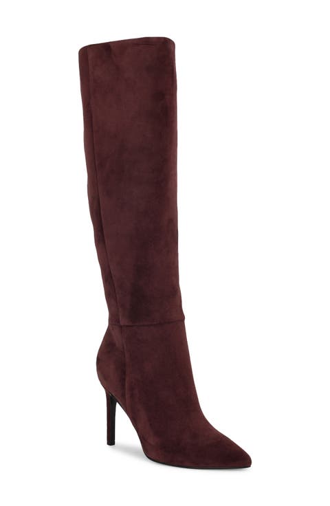 Richy Pointed Toe Knee High Boot (Women)