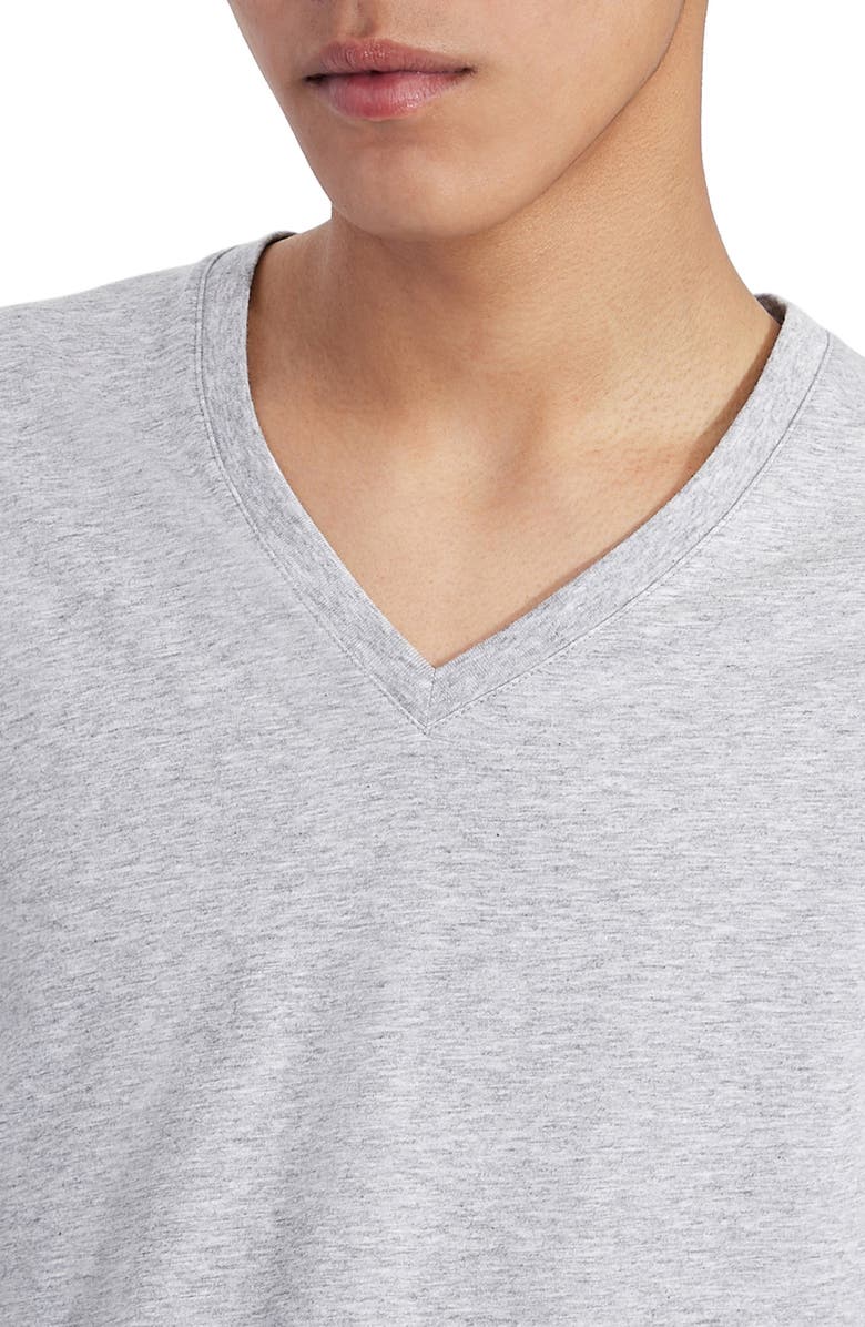 Armani Exchange Heathered V-Neck T-Shirt, Alternate, color, 