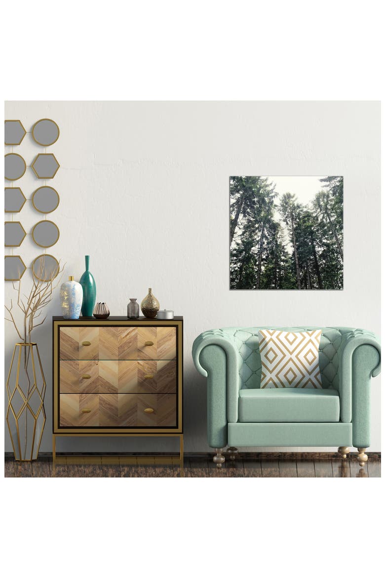 Up In The Woods by Tordis Kayma Canvas Wall Art, Alternate, color, GREEN