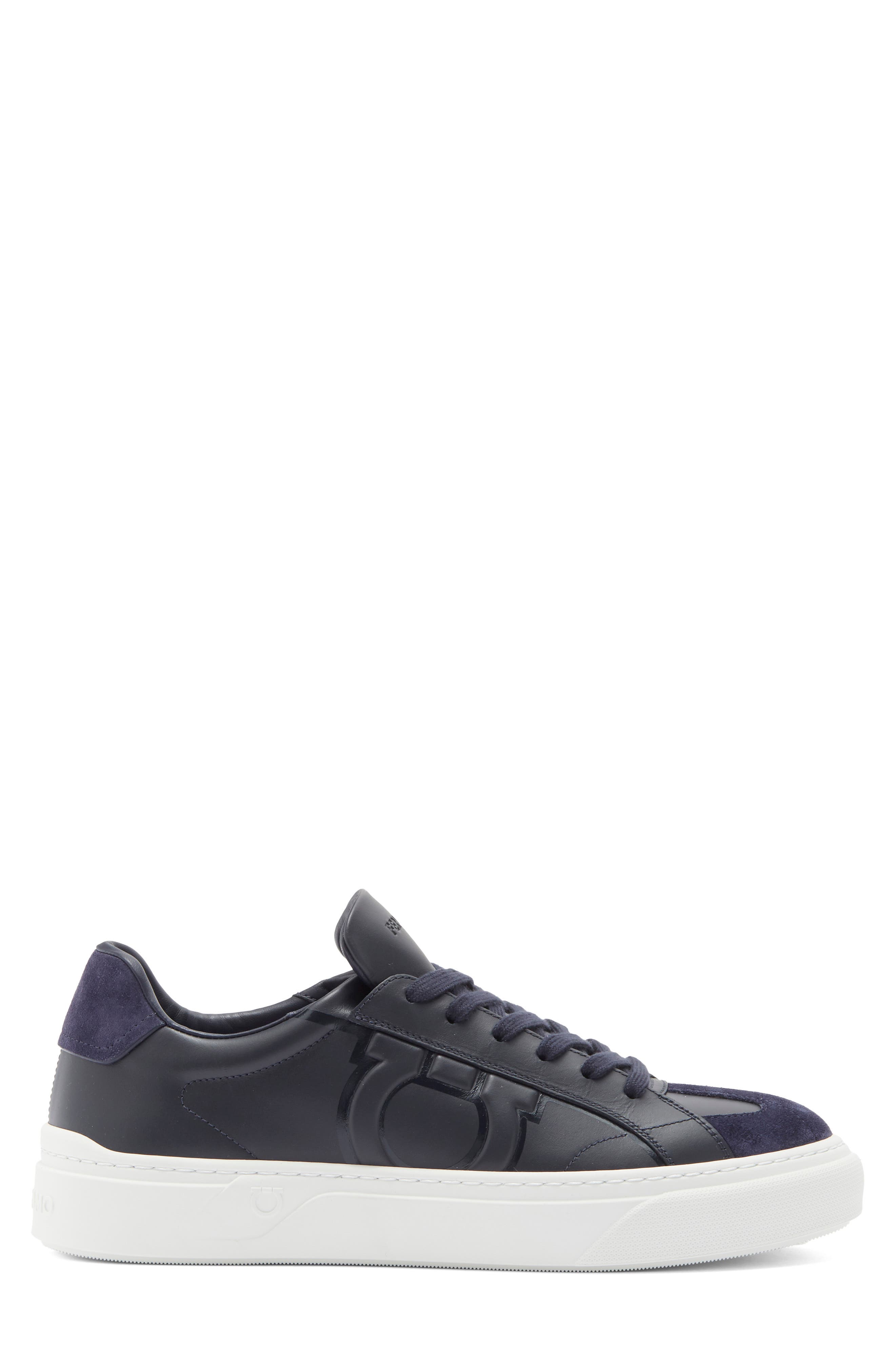 Thor Gancio Embossed Low Top Sneaker, Alternate, color, NAVY MIDNIGHT AL CAMPIONE