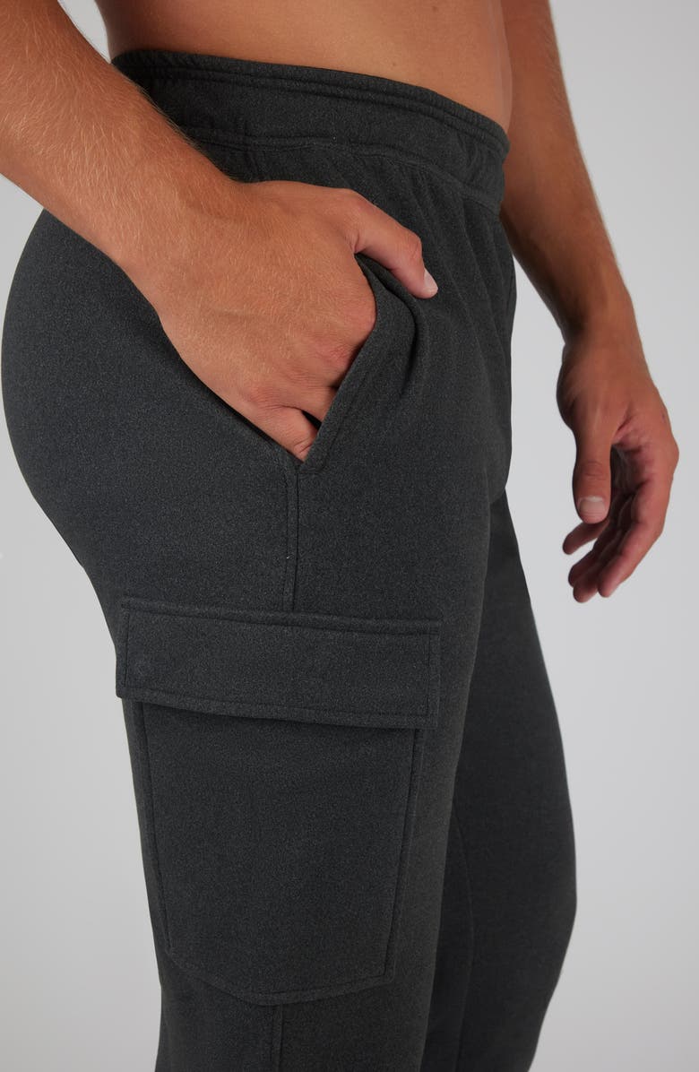 90 DEGREE BY REFLEX Ulta Mélange Fleece Joggers, Alternate, color, Black