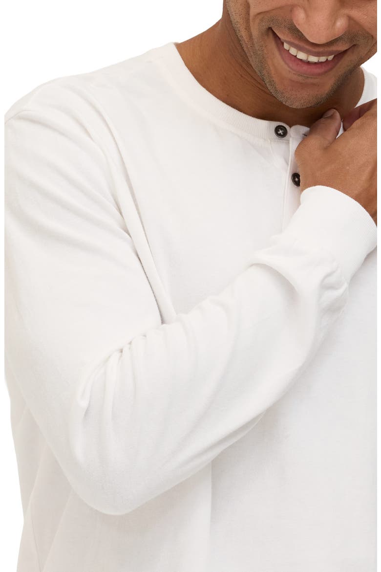Doug Organic Cotton Henley, Alternate, color, WHITE
