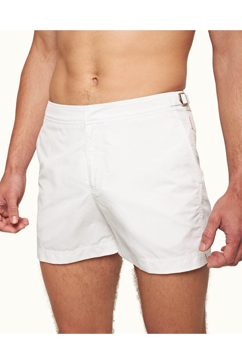 Setter Shorter Length Swim Shorts, Alternate, color, White