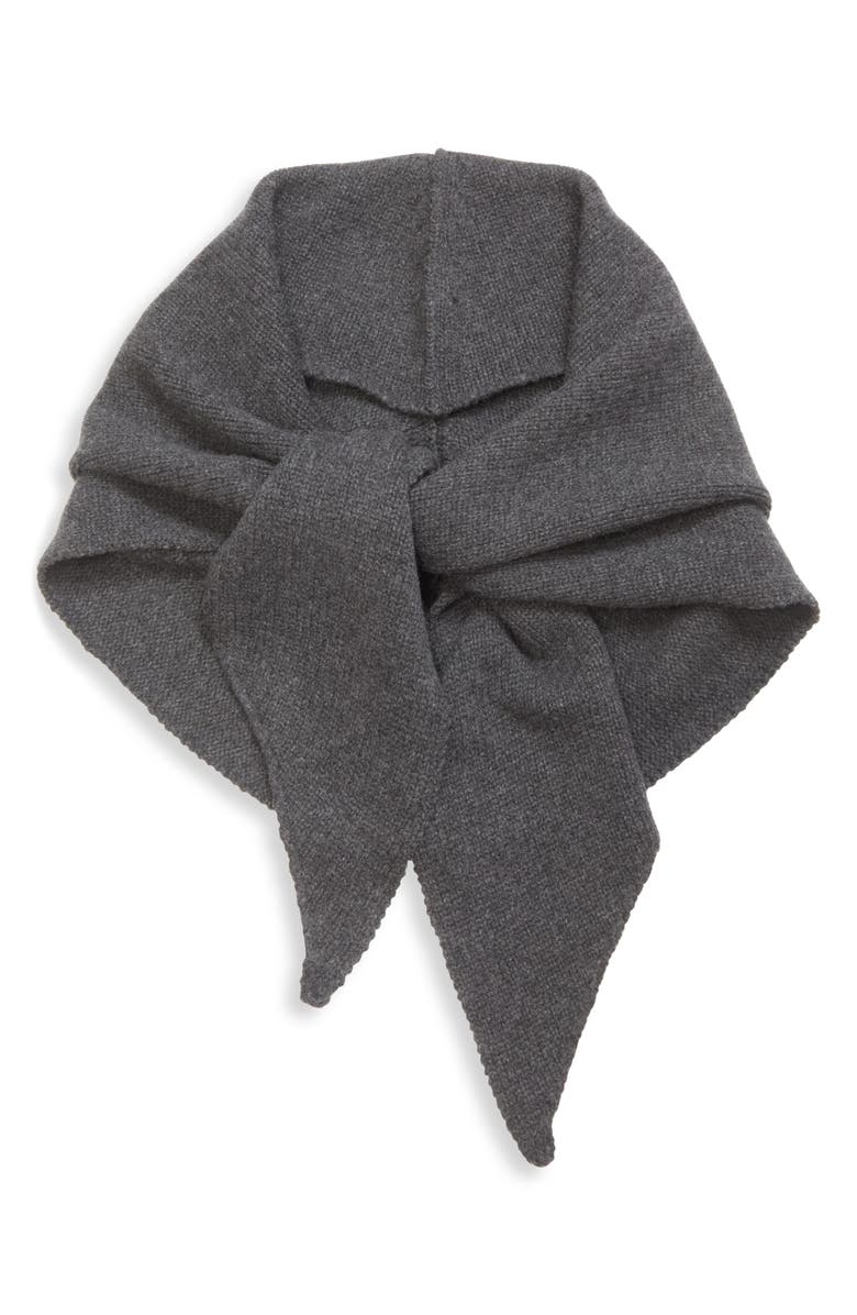 NACKIYÈ Queen's Guard Hooded Merino Wool & Cashmere Scarf, Alternate, color, Anthracite