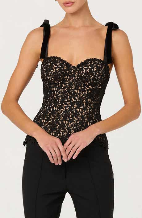 ASTR the Label Donne Lace Corset Top