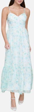 Blu Pepper Floral Print Chiffon Party Dress
