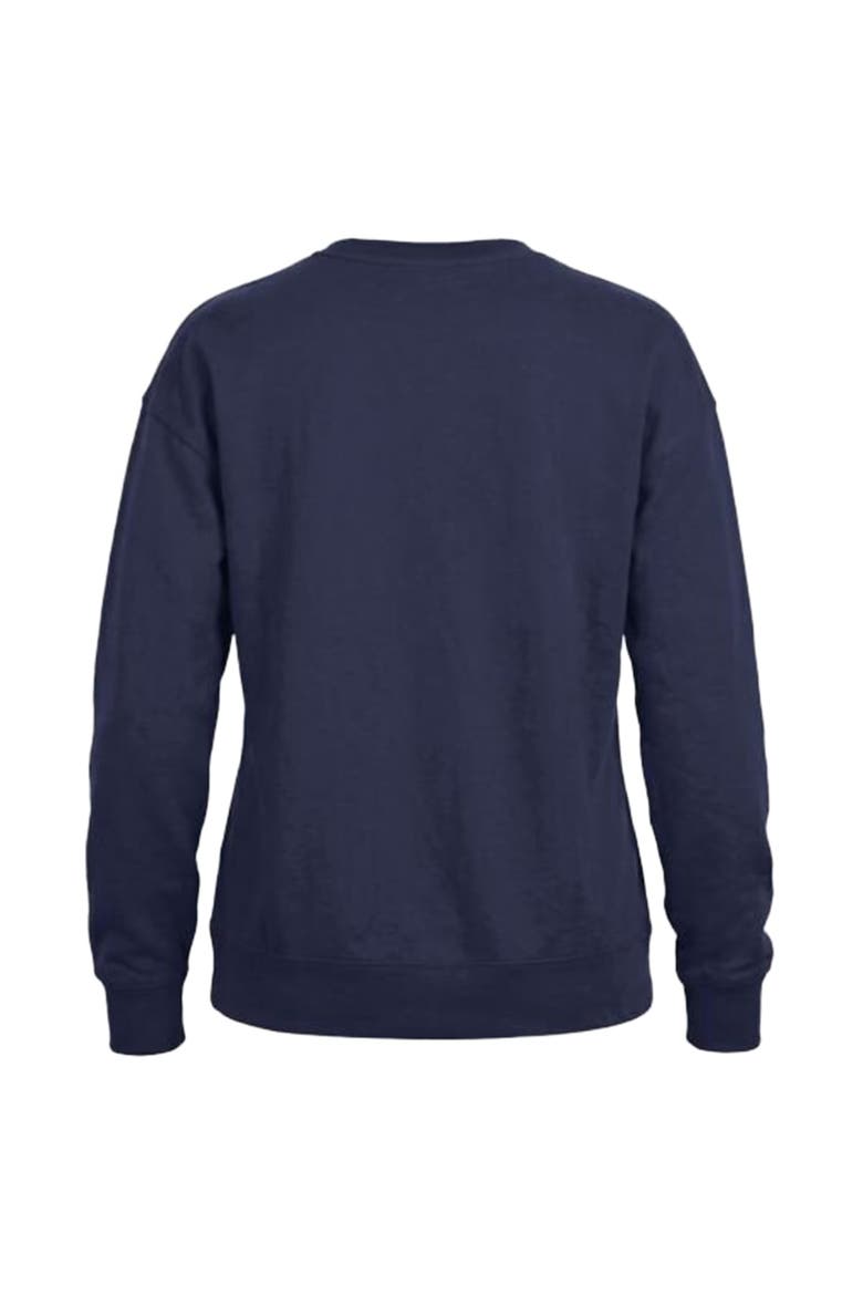 Women's Champion  Navy Milwaukee Brewers Americana Fleece Crewneck Sweatshirt, Alternate, color, Navy