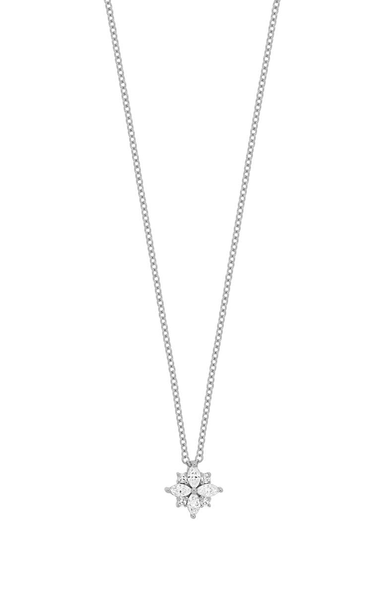 Bony Levy 18K White Gold Diamond Pendant Necklace, Main, color, 