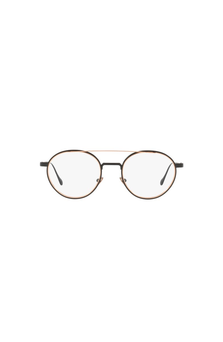 Giorgio Armani 50mm Round optical glasses, Alternate, color, Black