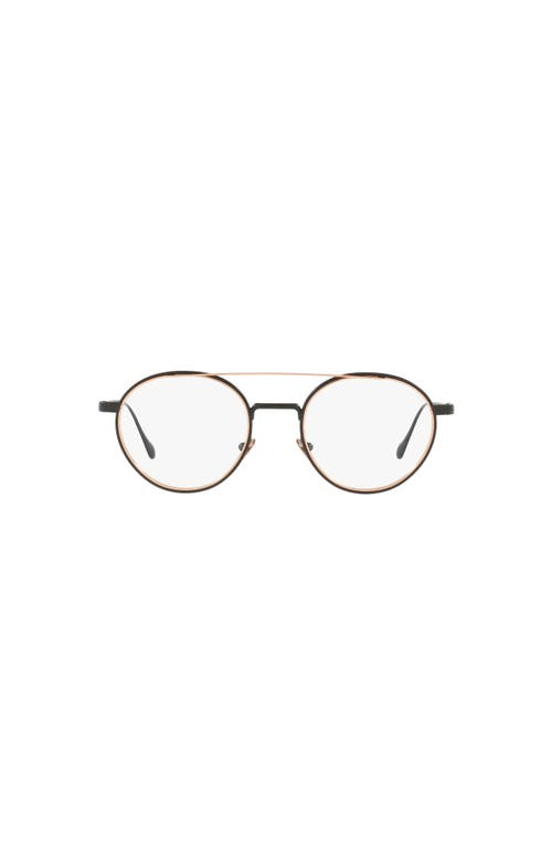 Giorgio Armani 50mm Round Optical Glasses In Gold