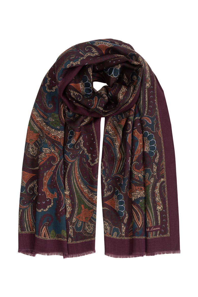Paisley Oversized Oblong, Main, color, Charter Blue