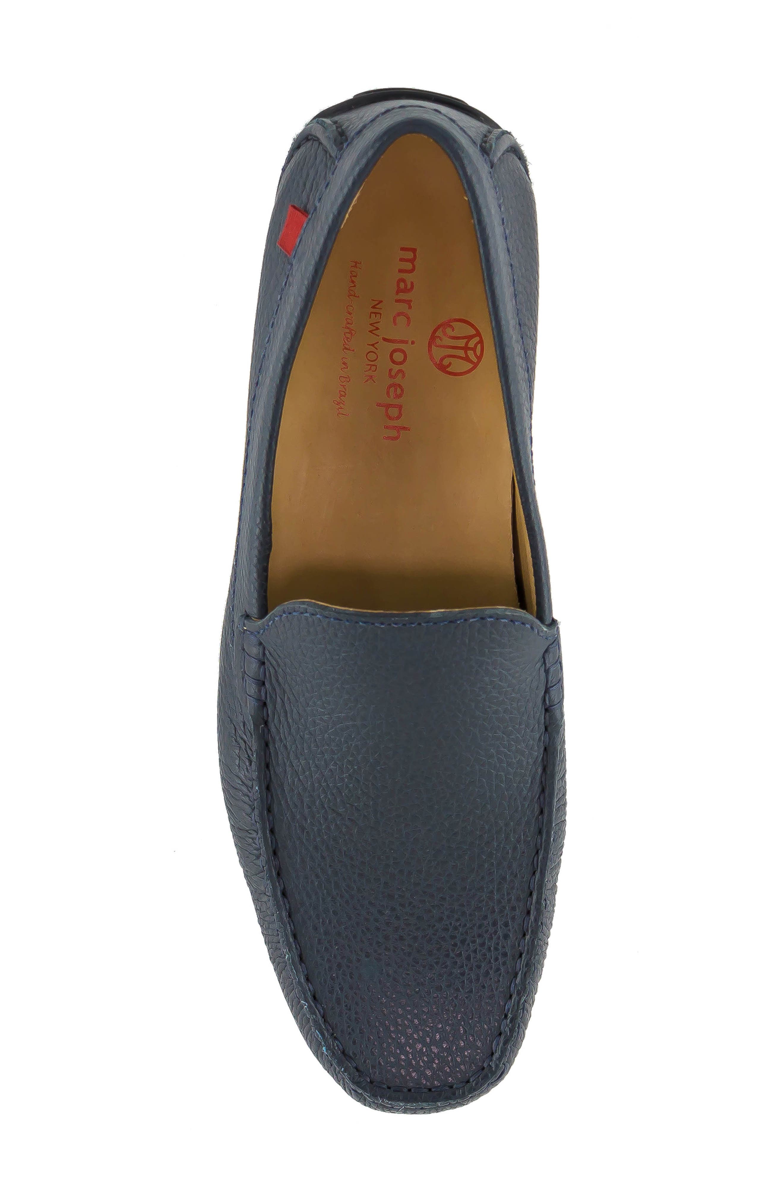 'Broadway' Driving Shoe, Alternate, color, NAVY GRAINY