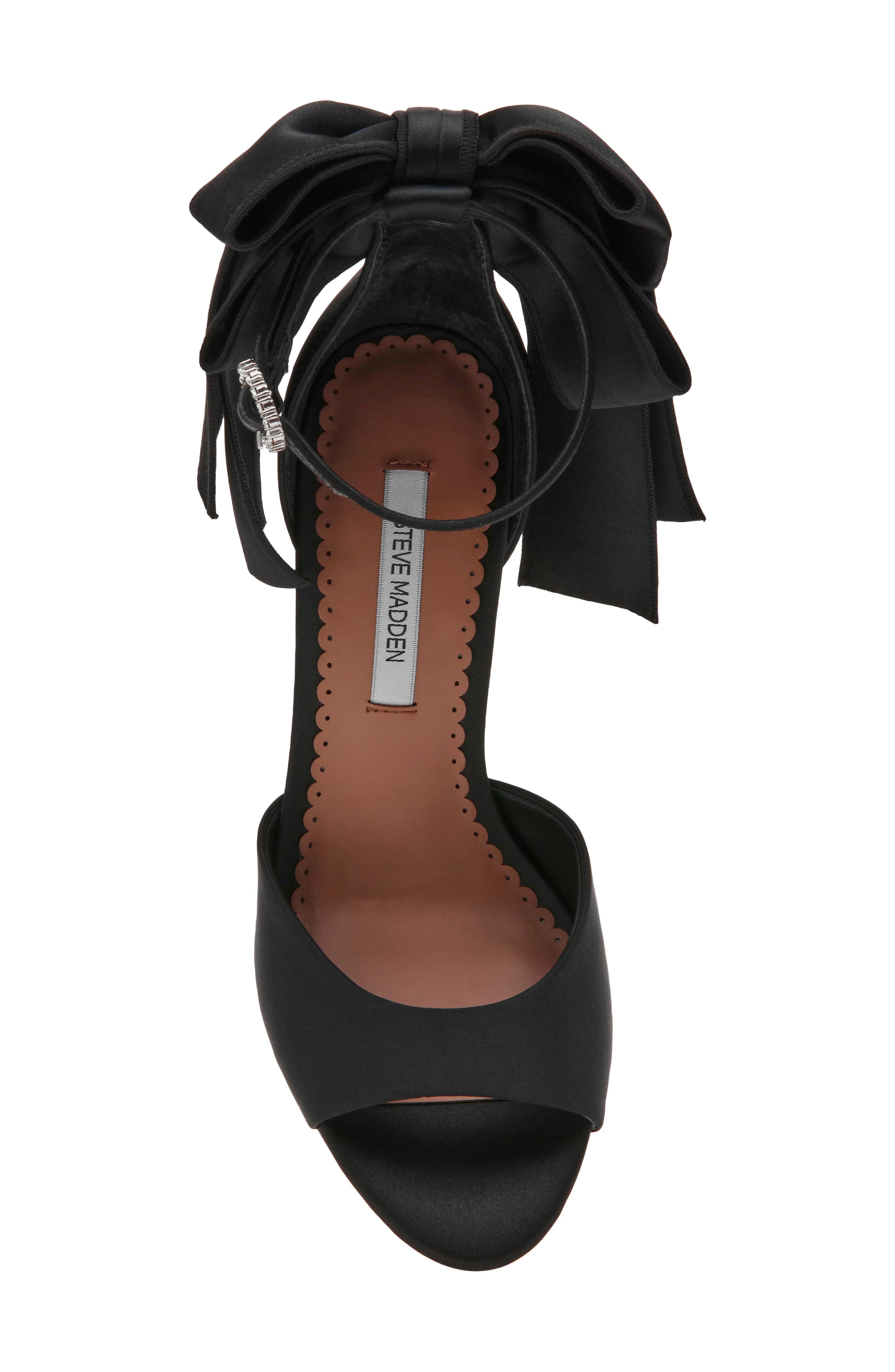Bougie Ankle Strap Sandal, Alternate, color, BLACK SATIN