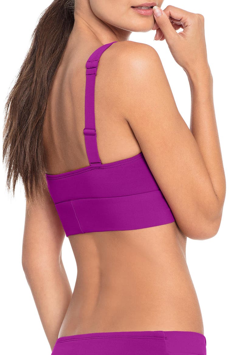 Ava Knot Front Bikini Top, Alternate, color, BOUGAINVILLEA