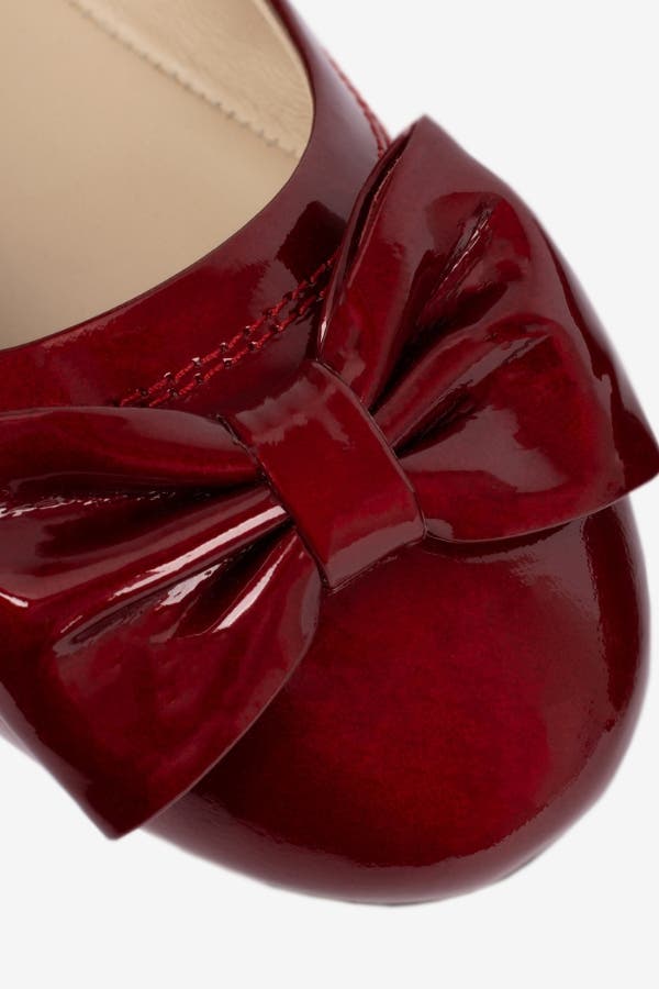 Midnight Rouge Patent Leather Flats, Alternate, color, Red