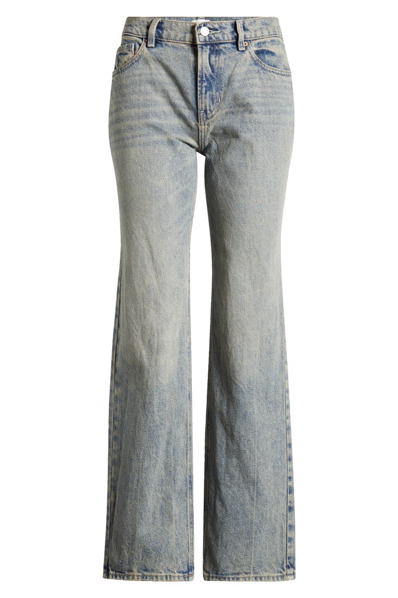 Olivianna Straight Leg Jeans, Alternate, color, MED WASH