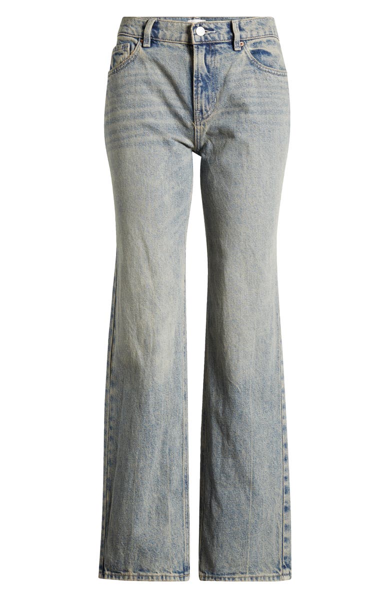 PacSun Olivianna Straight Leg Jeans, Alternate, color, Med Wash
