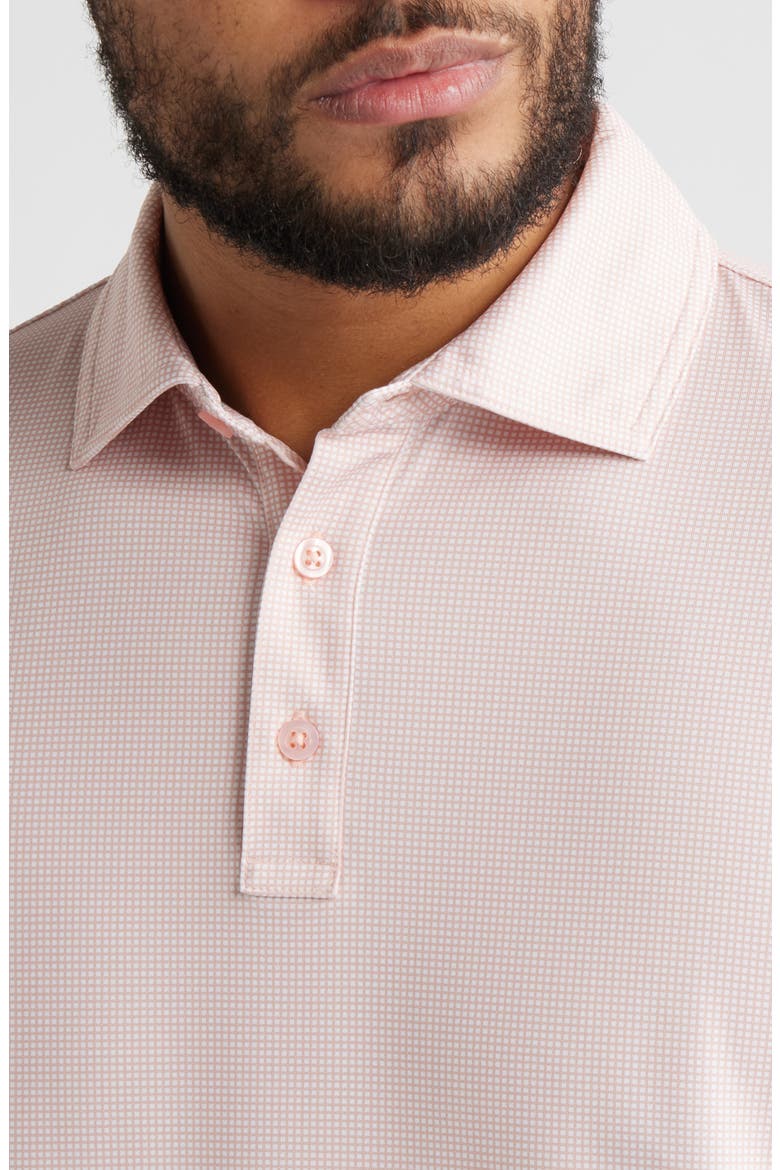 XC Ace Performance Polo, Alternate, color, ORANGE/ WHITE GINGHAM