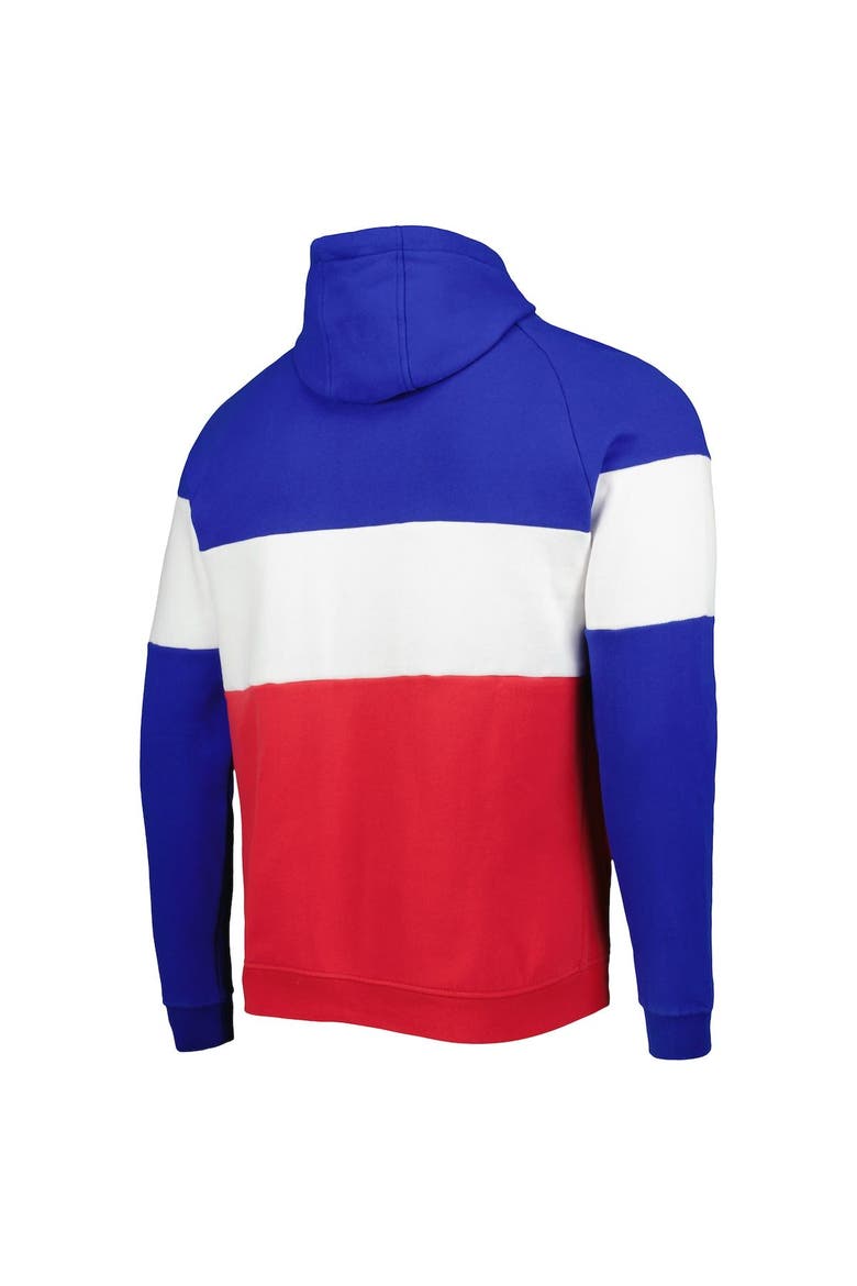 Men's New Era Red Buffalo Bills Colorblock Current Pullover Hoodie, Alternate, color, Red