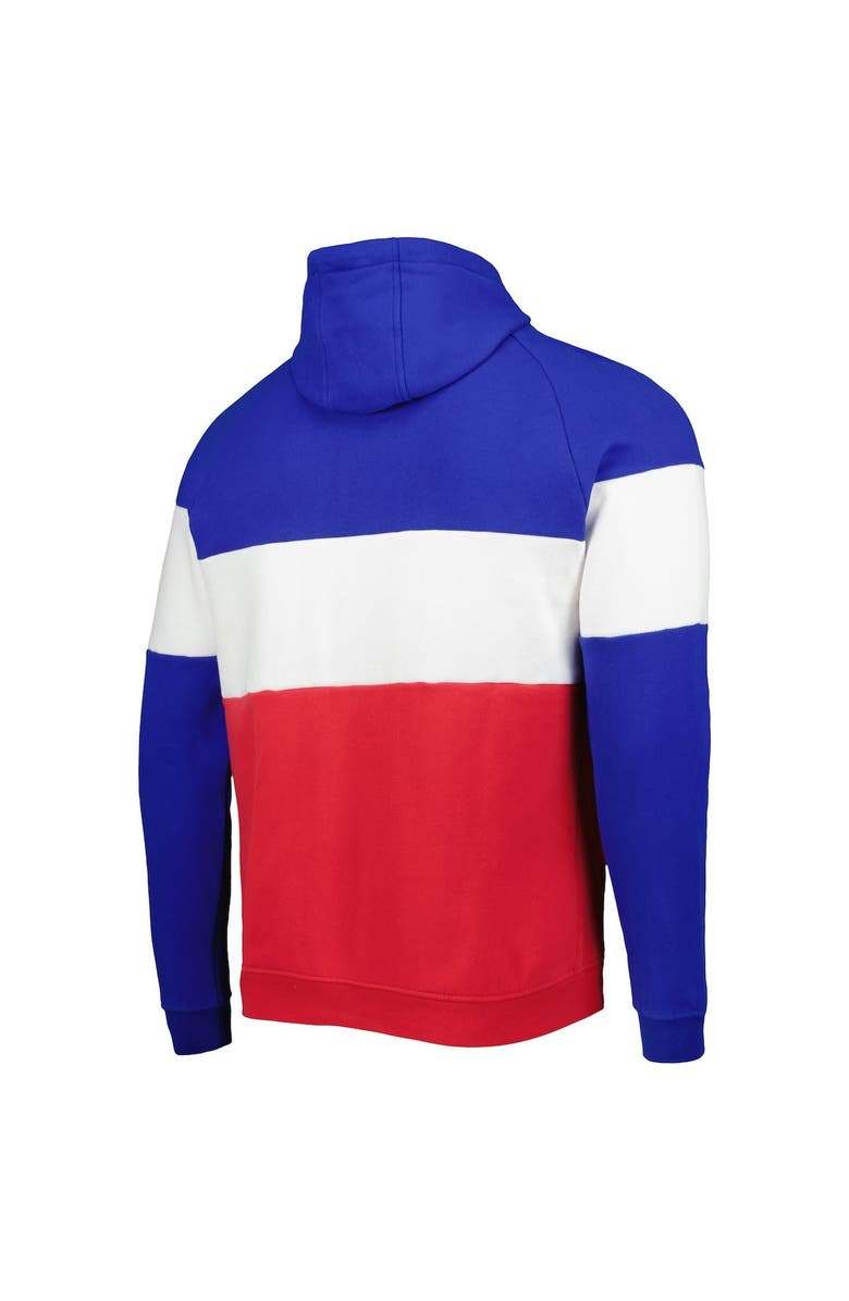New Era Men's New Era Red Buffalo Bills Colorblock Current Pullover Hoodie, Alternate, color, 