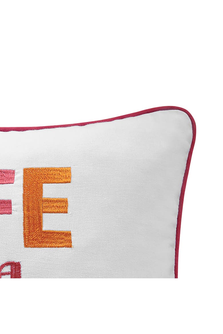 A Journey Needlepoint Embroidered Throw Pillow, 12" x 16", Alternate, color, Blue