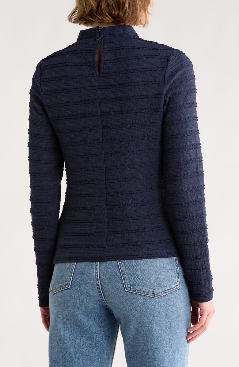 Melrose and Market Lace Mock Neck Top, Alternate, color, Navy Still