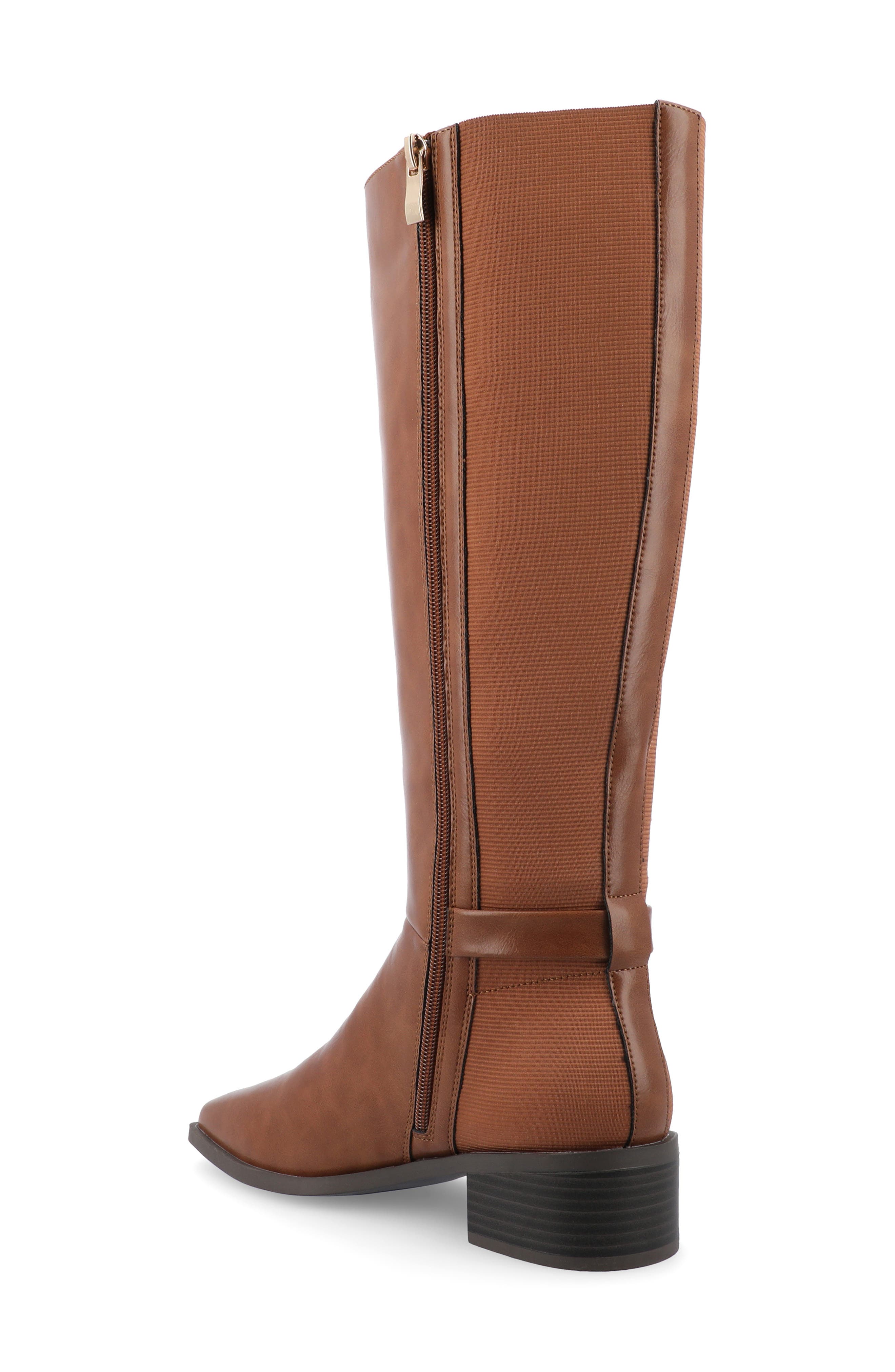 Journee Collection Londyn Boot, Alternate, color, Cognac