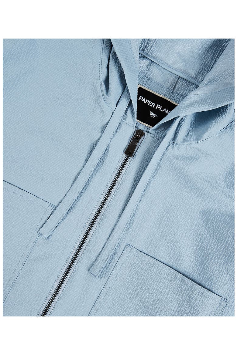 Seersucker Hooded Jacket, Alternate, color, BLUE SKY