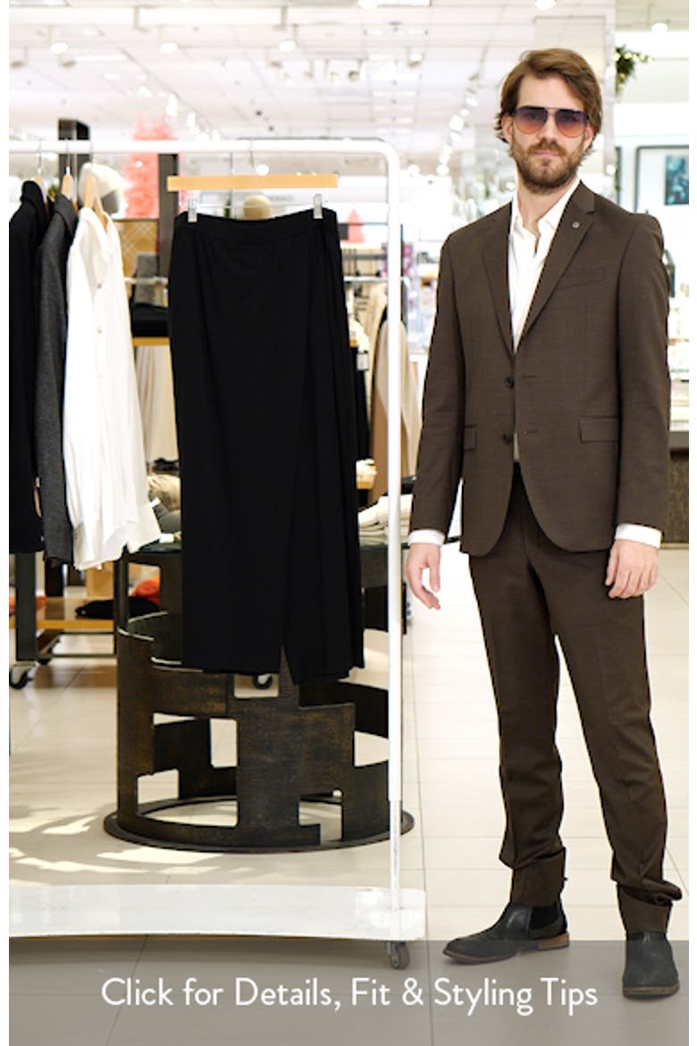 Faux Wrap Front Wide Leg Ankle Pants video