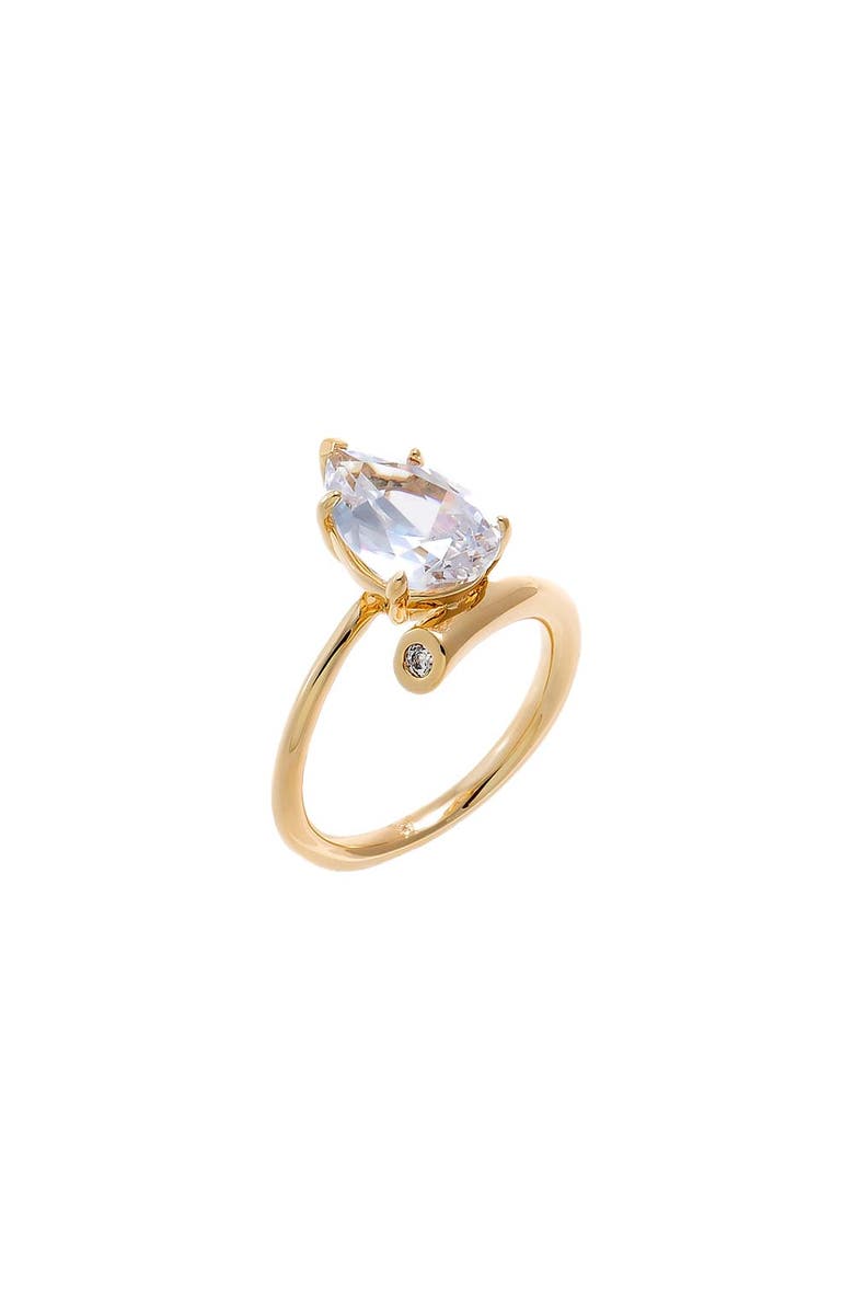 BY ADINA EDEN CZ Pear Claw Ring, Main, color, Gold