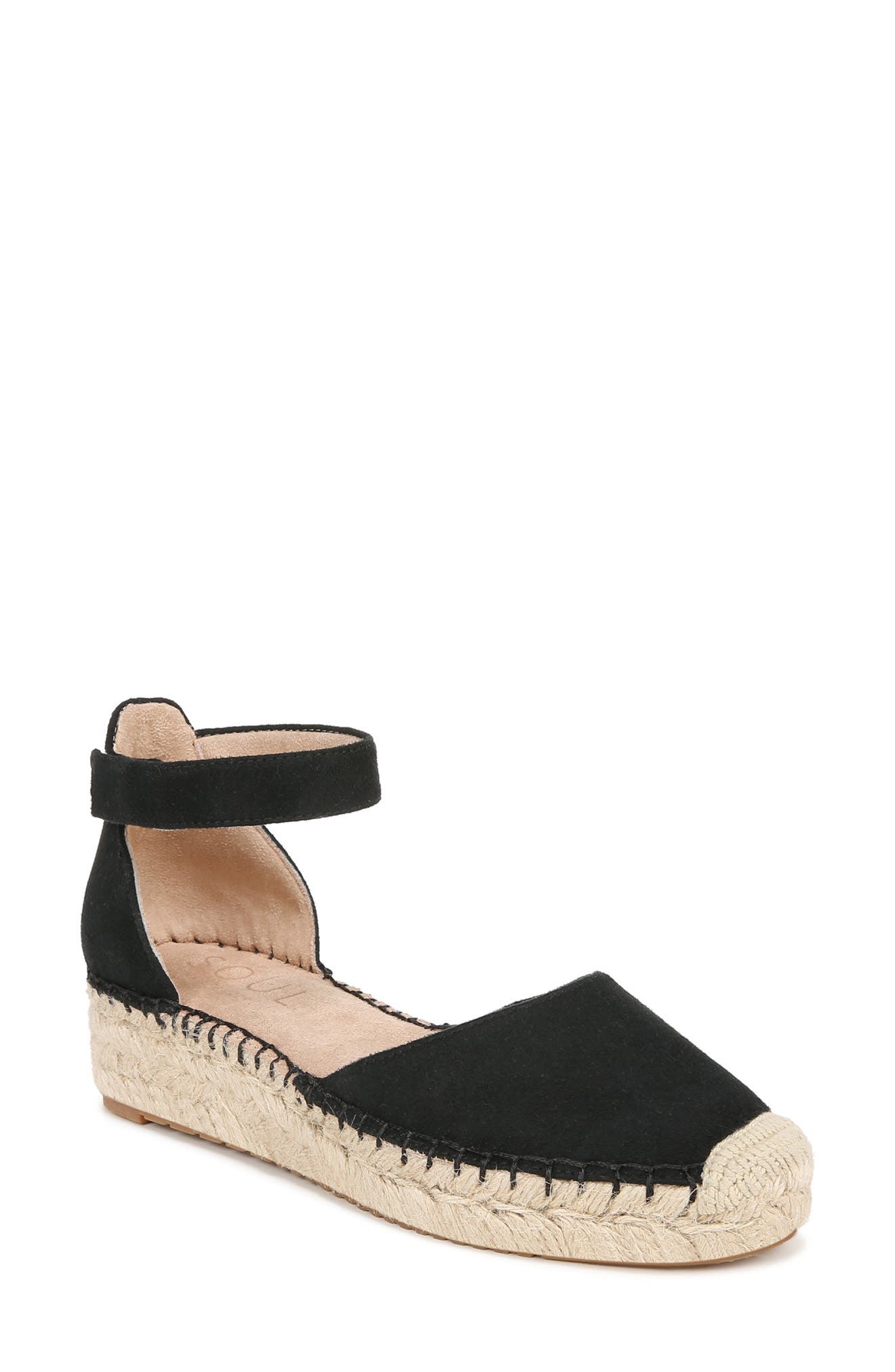 SOUL NATURALIZER Wren Ankle Strap Espadrille Platform Sandal - Wide Width Available, Main, color, 