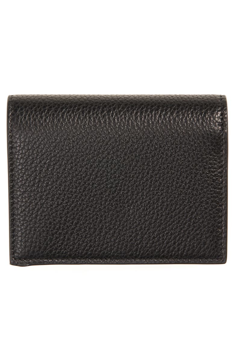 FERRAGAMO Gancino City Leather French Wallet, Alternate, color, 