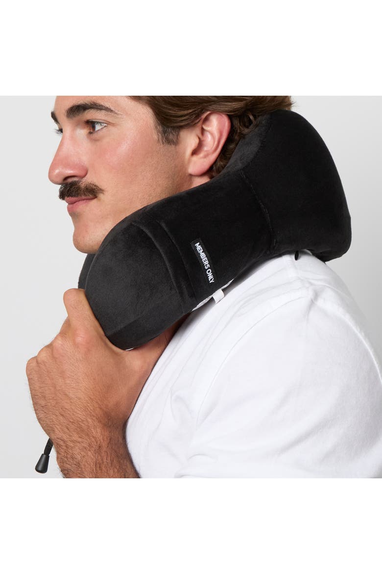 Memory Foam Travel Neck Pillow, Alternate, color, Black