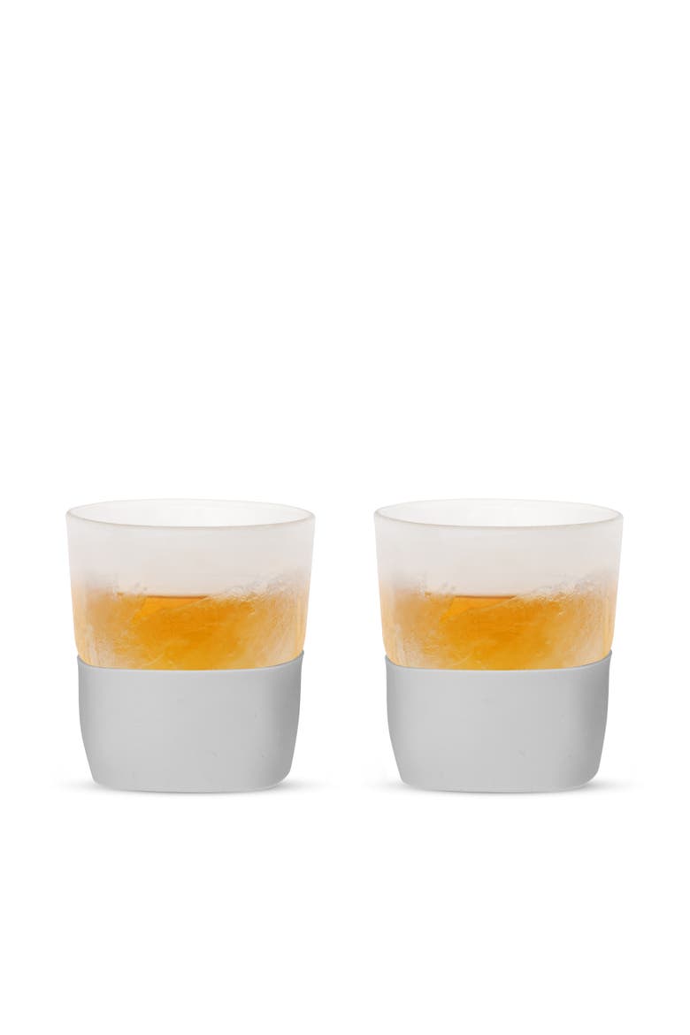 Glass FREEZE Whiskey Cooling Cup Set of 2, Main, color, Gray