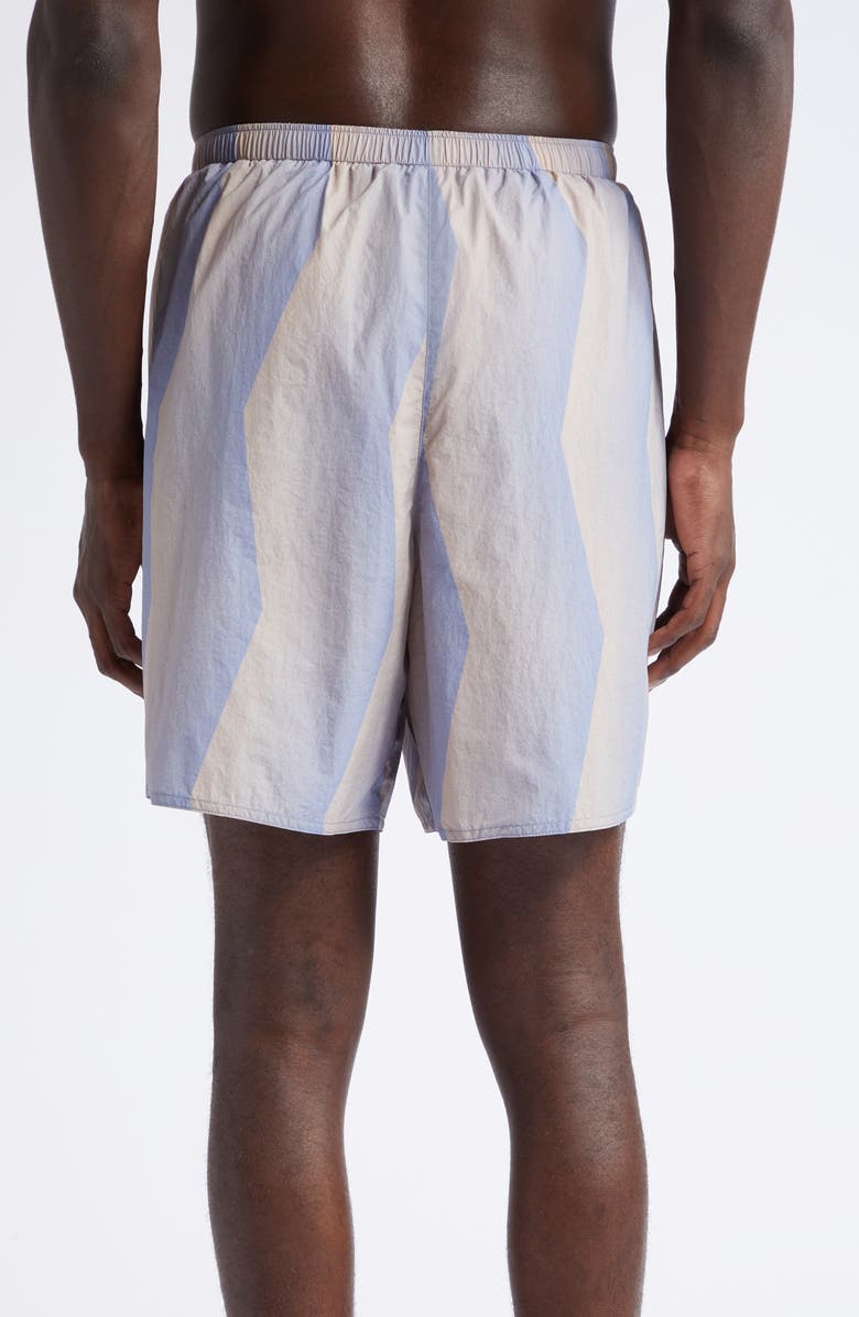 Acne Studios Ombré Stripe Swim Trunks, Alternate, color,
