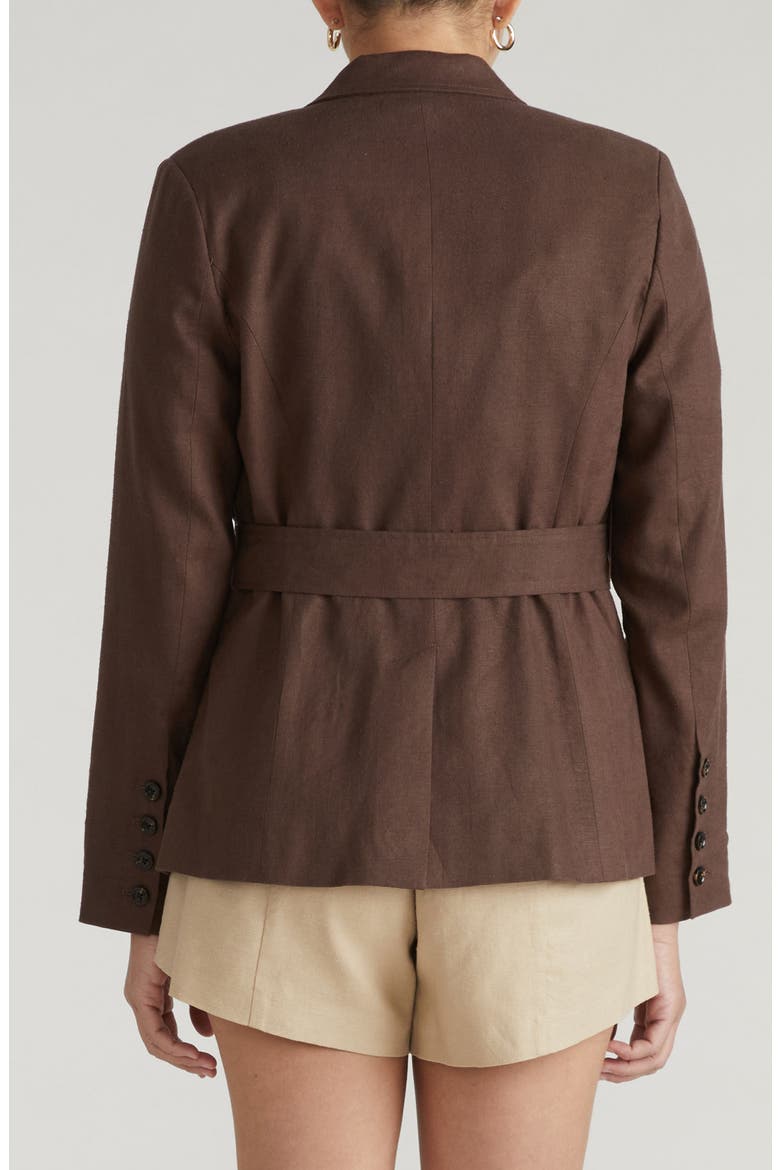 Henning Belted Blazer, Alternate, color, SOPHISTICATED BROWN