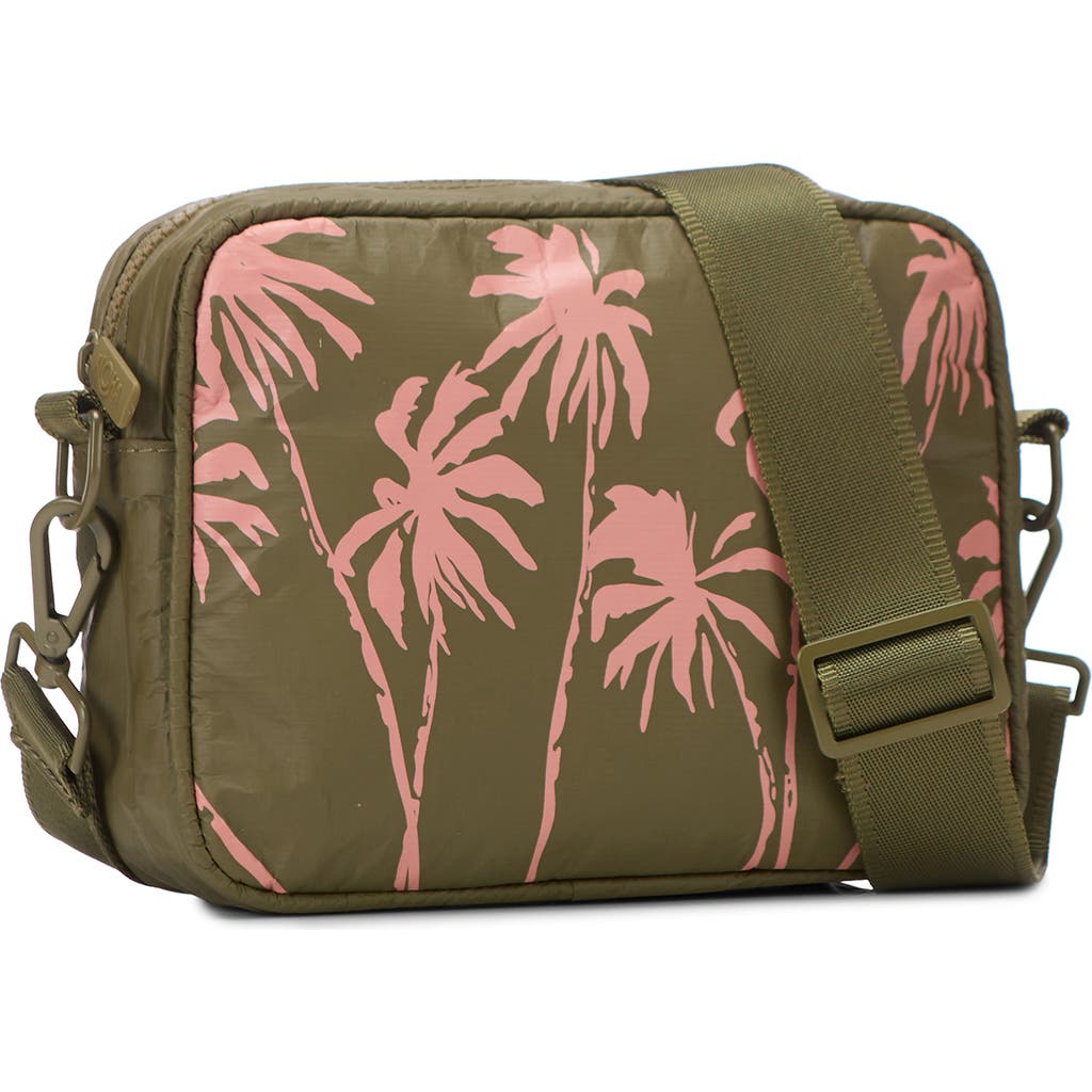 Aloha Collection Le Tour Water Resistant Tyvek® Crossbody Bag in Olive