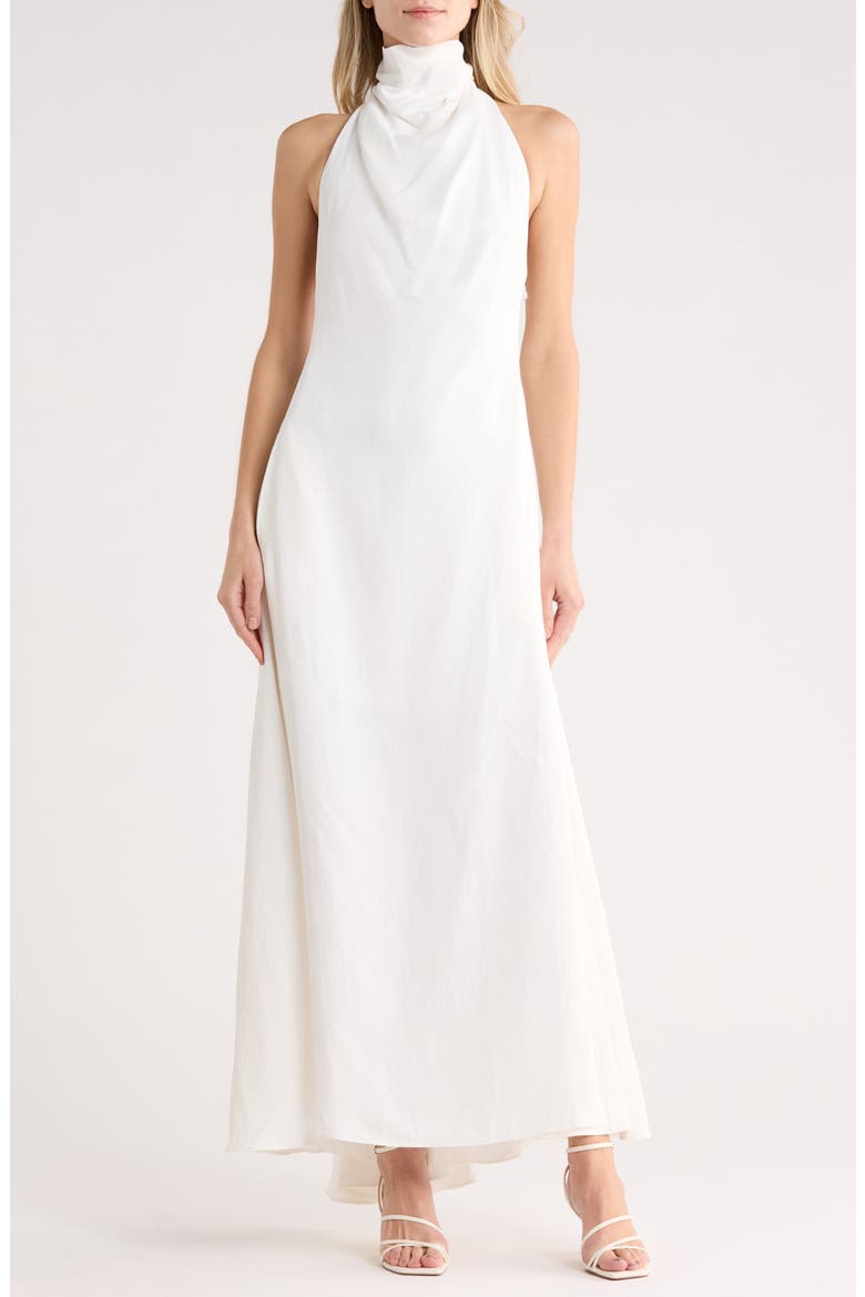Lolita Halter Maxi Dress, Main, color, WHITE
