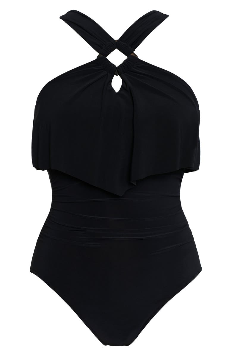 Magicsuit<sup>®</sup> Halter Neck One-Piece Swimsuit, Alternate, color, Black