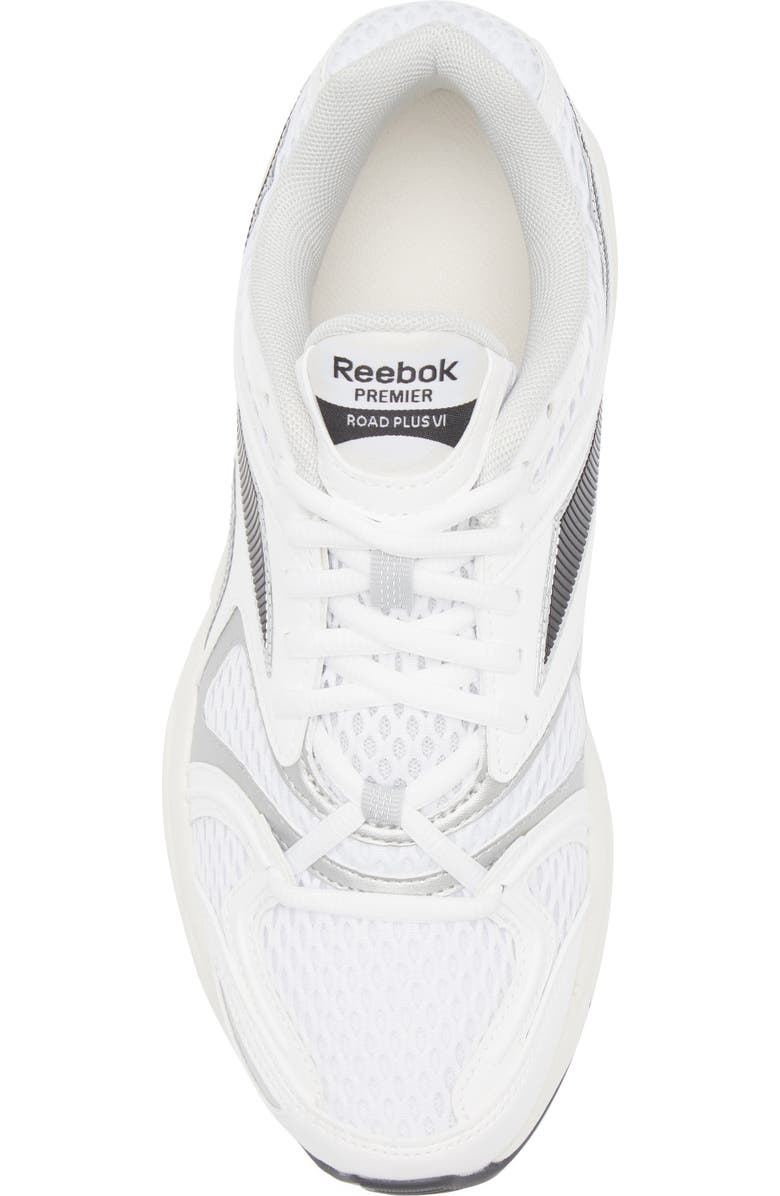 Reebok Premier Road Plus VI Sneaker, Alternate, color, White/ Washed Black/ Grey 1