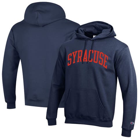 Men's Champion  Navy Syracuse Orange Basic Arch Fleece Pullover Hoodie
