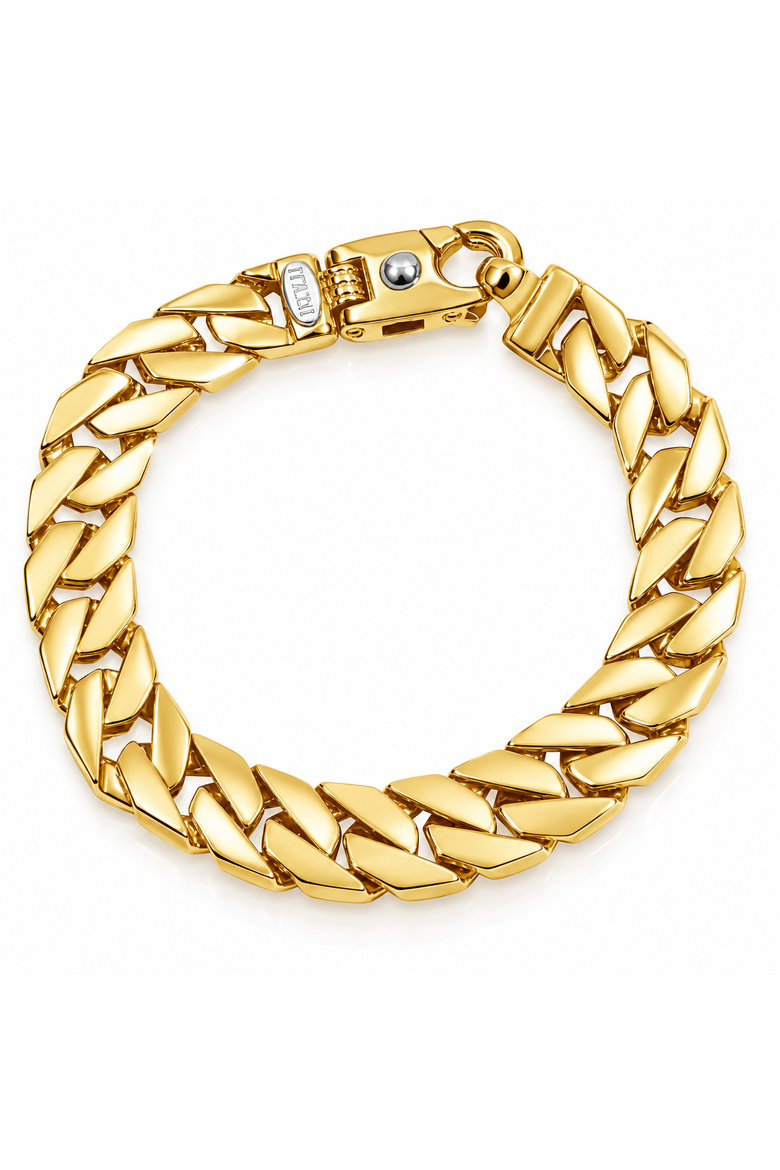 Braccio Men's 33 Gram Curb Link Solid Silver Bracelet 8.5", Main, color, Silver