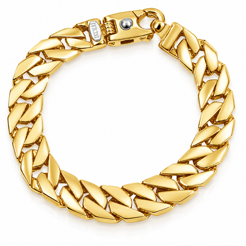 Braccio Men's 33 Gram Curb Link Solid Silver Bracelet 8.5"