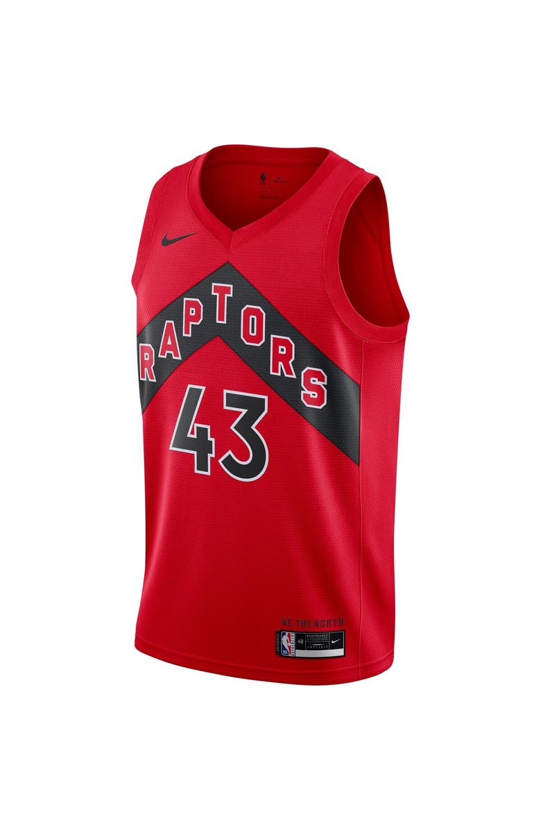Nike Men's Nike Pascal Siakam Red Toronto Raptors 2020/21 Icon Swingman Jersey, Alternate, color,